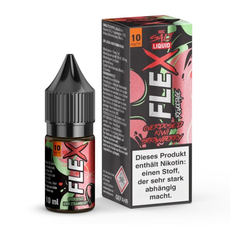 Revoltage - FLEX - Overdosed Kiwi Strawberry - NikotinsalzLiquid 10 mg/ml