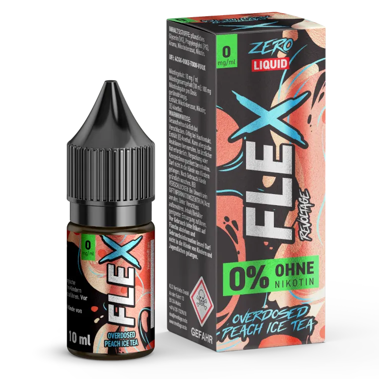 Revoltage - FLEX - Overdosed Peach Ice Tea -Nikotinsalz Liquid