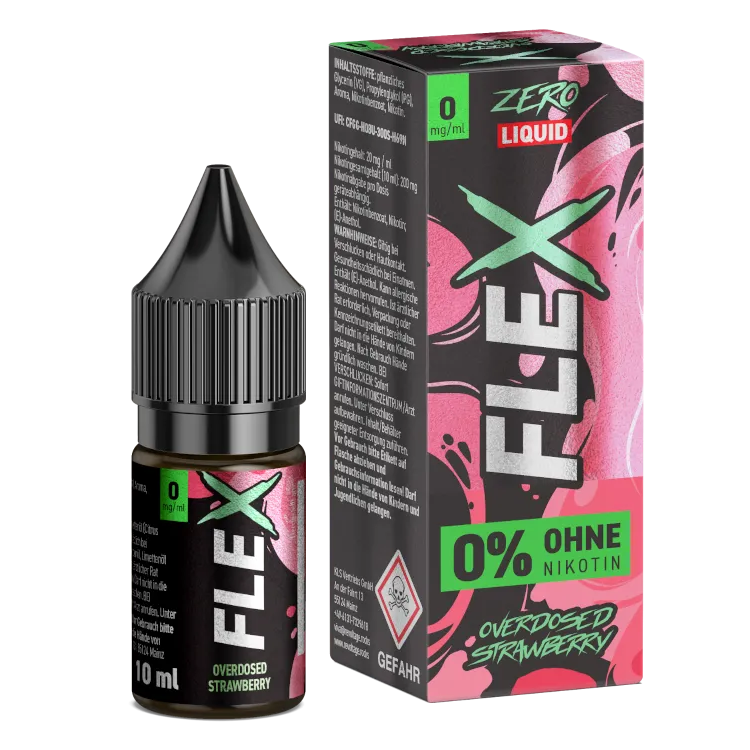 Revoltage - FLEX - Overdosed Strawberry -Nikotinsalz Liquid