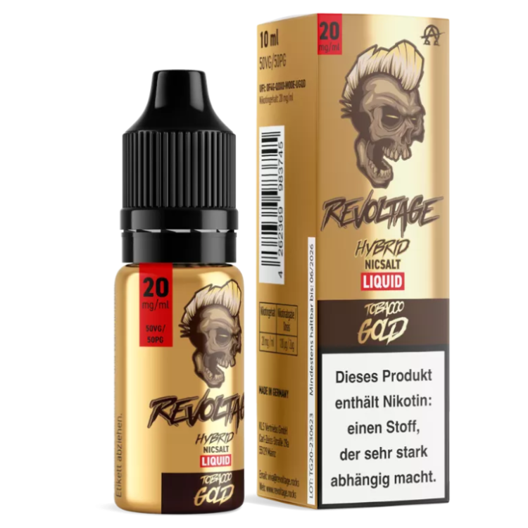 Revoltage - Tobacco Gold - Hybrid Nikotinsalz Liquid 20 mg/ml