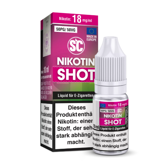 SC - 10ml Nikotin Shot 18 mg/ml 50PG/50VG