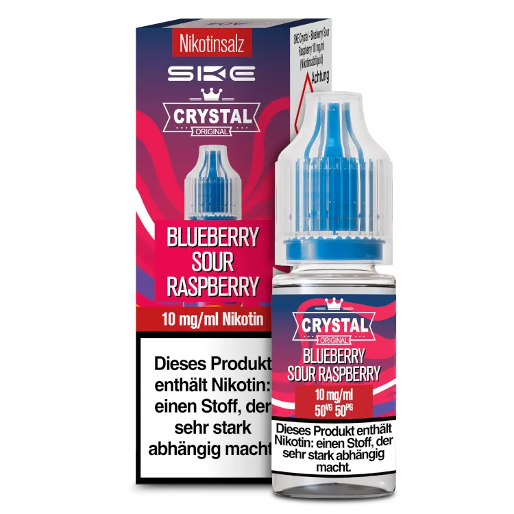 SKE - Crystal - Blueberry Sour Raspberry - NikotinsalzLiquid 10 mg/ml