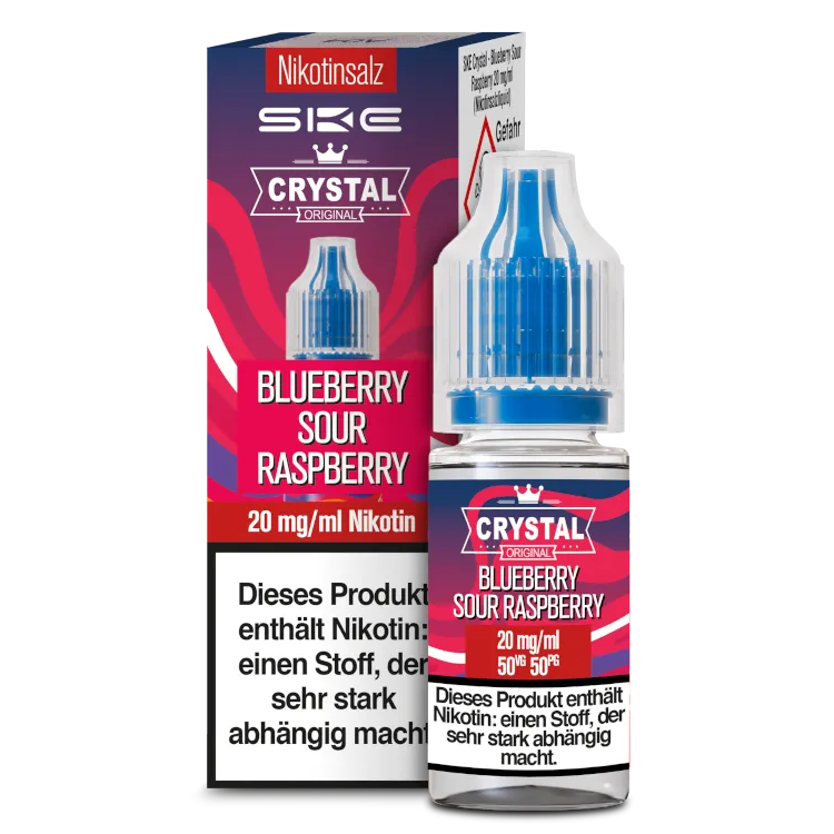 SKE - Crystal - Blueberry Sour Raspberry - NikotinsalzLiquid 20 mg/ml