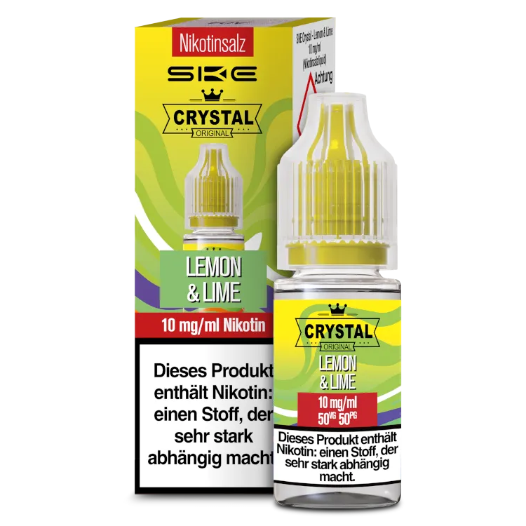 SKE - Crystal - Lemon & Lime - Nikotinsalz Liquid 10 mg/ml