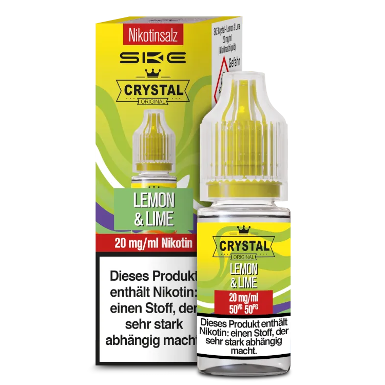 SKE - Crystal - Lemon & Lime - Nikotinsalz Liquid