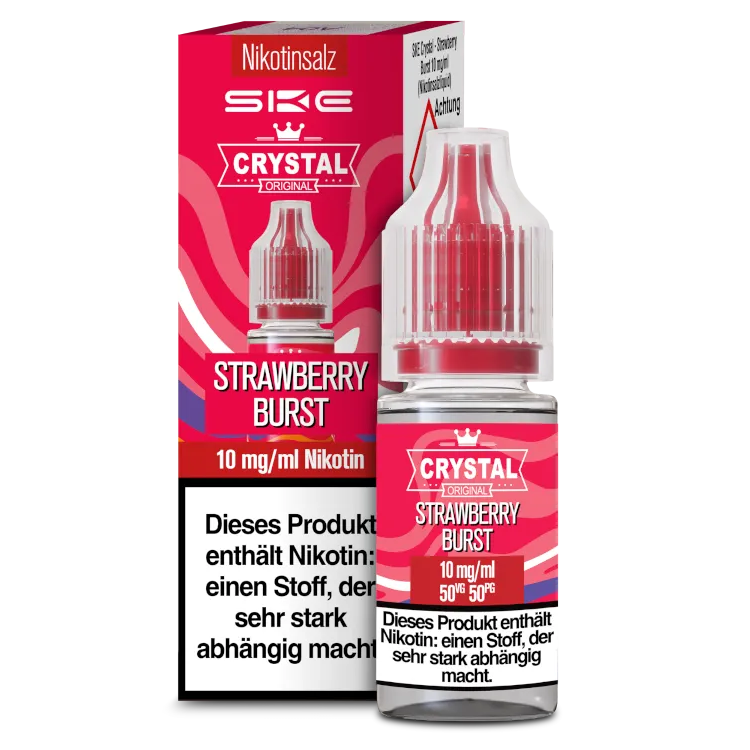 SKE - Crystal - Strawberry Burst - Nikotinsalz Liquid 10 mg/ml