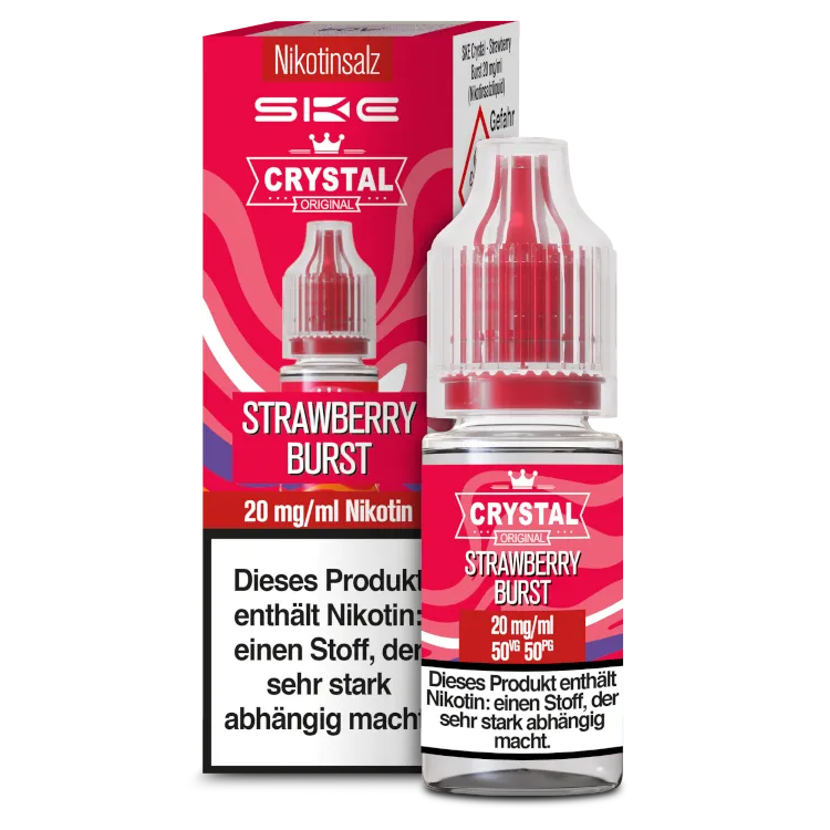 SKE - Crystal - Strawberry Burst - Nikotinsalz Liquid 20 mg/ml