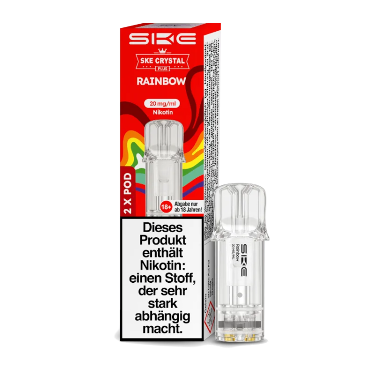 SKE - Crystal Plus Pod Rainbow 20 mg/ml (2 Stückpro Packung)