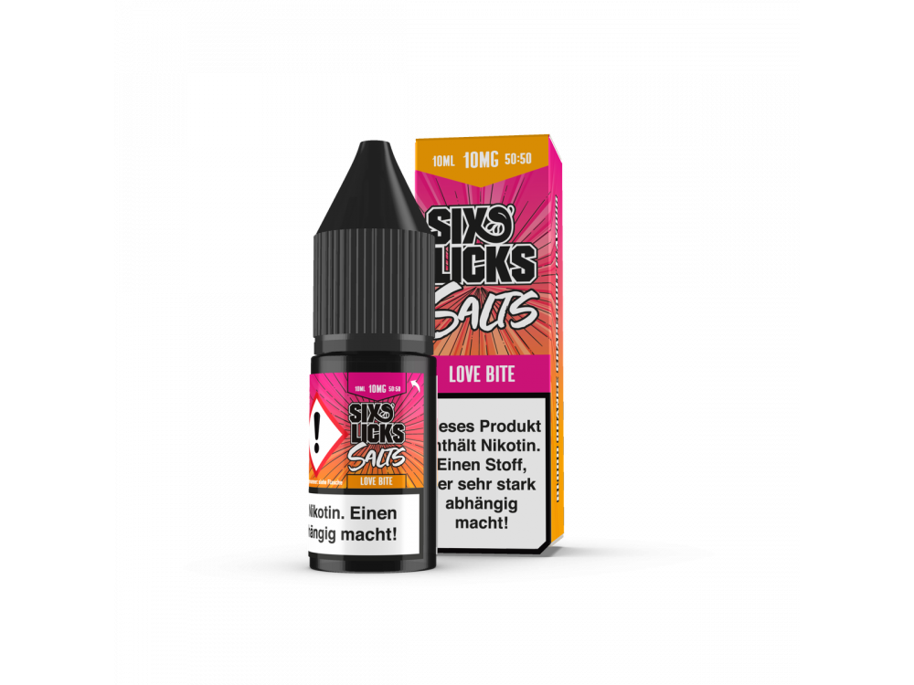 Six Licks - Love Bite - Nikotinsalz Liquid 10mg/ml