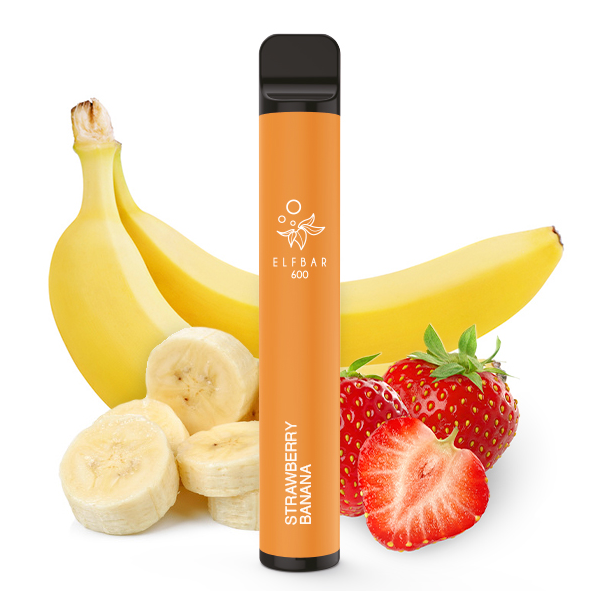 Elfbar 600 Einweg E-Zigarette ST - Strawberry Banana