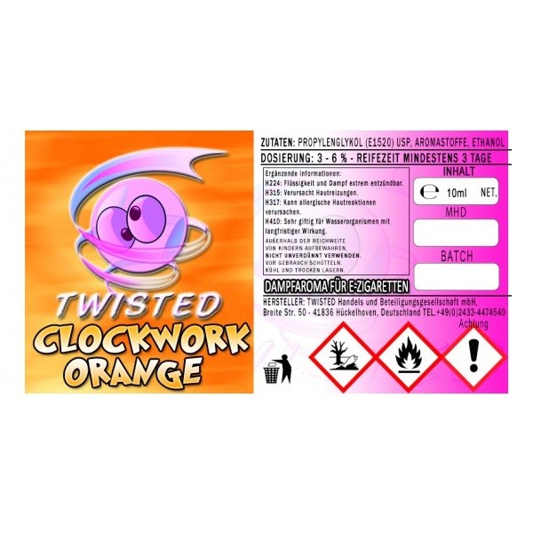 Twisted - Clockwork Orange Aroma - 10ml