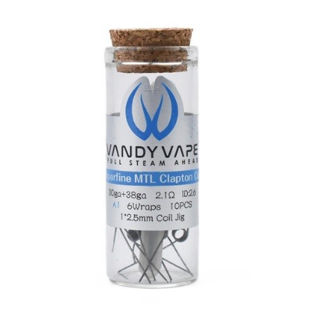 Vandy Vape Prebuilt A1 Superfine MTL Fused Clapton Coil 30ga/38ga 2.1 Ohm