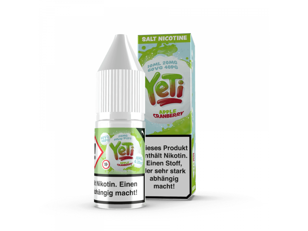 Yeti - Apple Cranberry - E-Zigaretten Nikotinsalz Liquid 20mg/ml