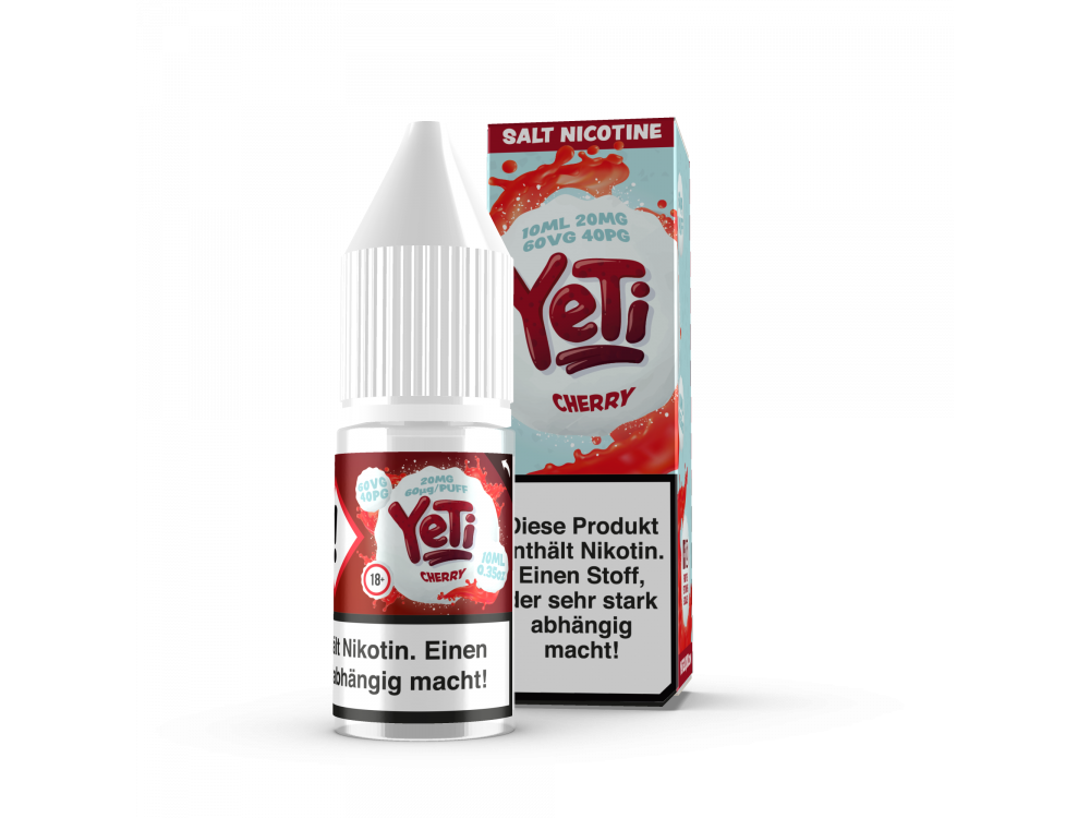 Yeti - Cherry - E-Zigaretten Nikotinsalz Liquid 20mg/ml
