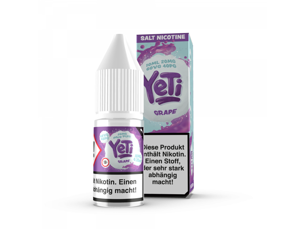 Yeti - Grape - E-Zigaretten Nikotinsalz Liquid 20mg/ml