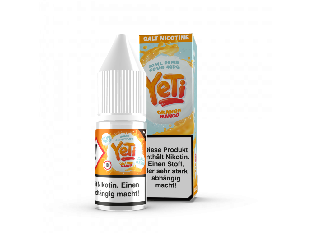 Yeti - Orange Mango - E-Zigaretten Nikotinsalz Liquid 20mg/ml