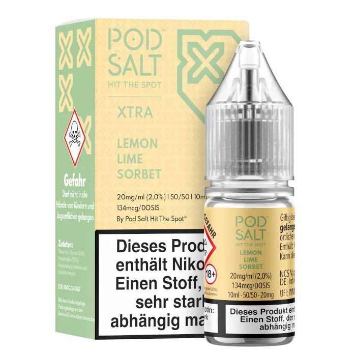 Pod Salt X - Lemon Lime Sorbet - Nikotinsalz Liquid