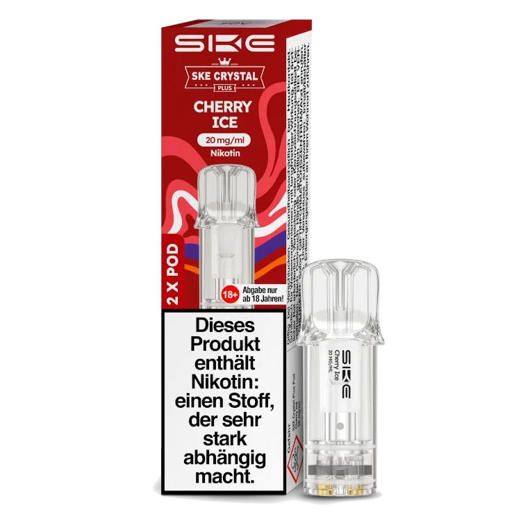 SKE - Crystal Plus Pod Cherry Ice 20 mg/ml (2 Stückpro Packung)