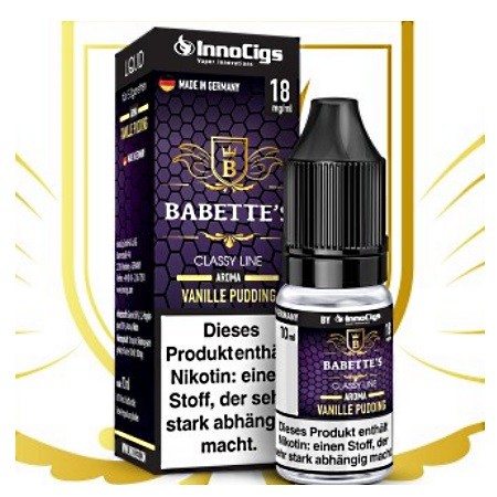 Babette’s Vanille Pudding Aroma - Liquid für E-Zigaretten 0 mg/ml