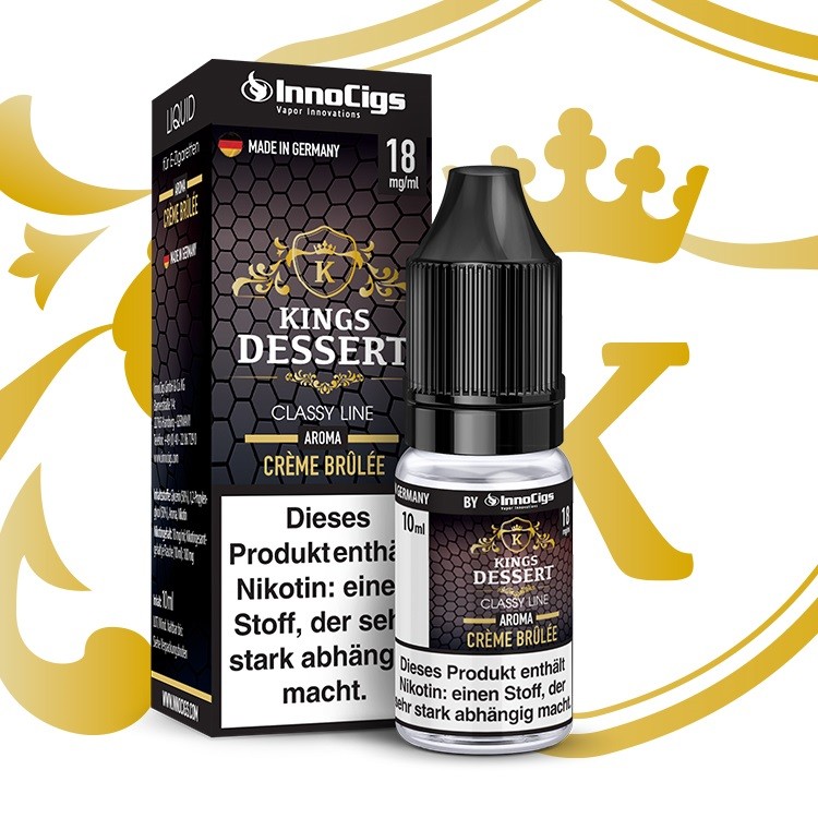 Kings Dessert Crème Brûlée Aroma - Liquid für E-Zigaretten 0 mg/ml