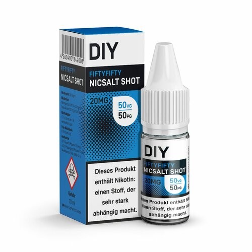 DIY Nicsalt Shot - Fiftyfifty (50VG/50PG) - 10ml - 20 mg/ml