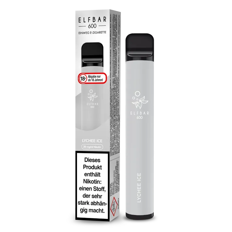 Elfbar - 600 Einweg E-Zigarette - Lychee Ice 20 mg/ml