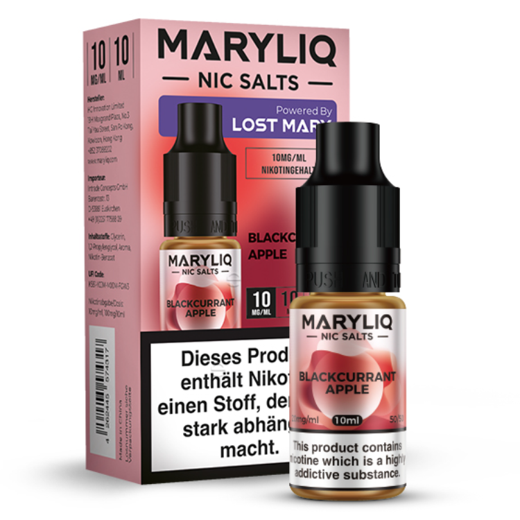 MARYLIQ - Blackcurrant Apple - Nikotinsalz Liquid 10 mg/ml