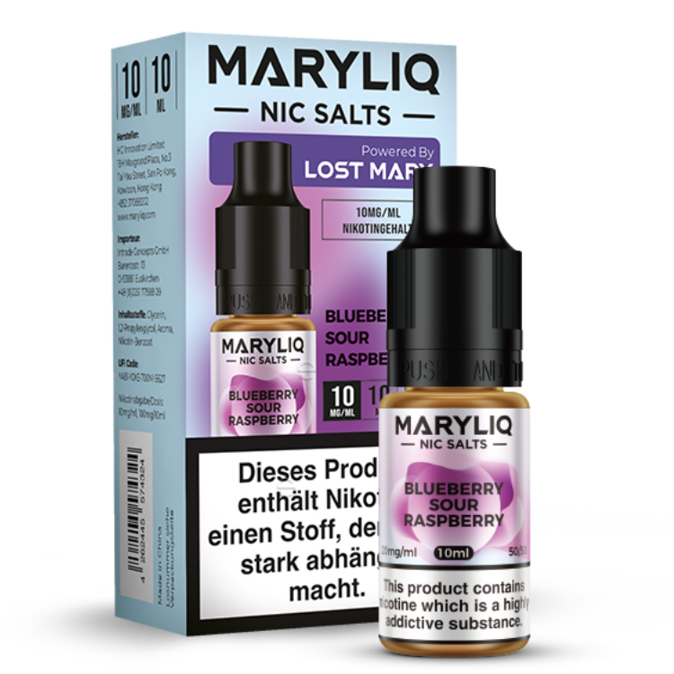 MARYLIQ - Blueberry Sour Raspberry - NikotinsalzLiquid 10 mg/ml