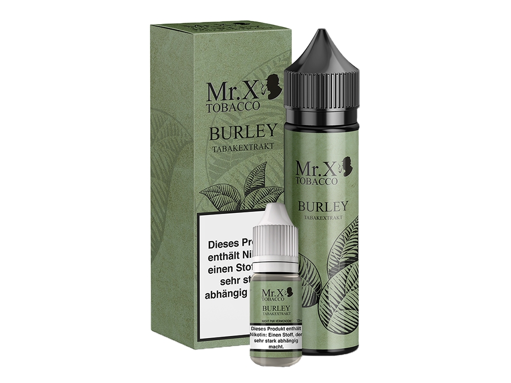 Mr. X Tobacco - Burley - 1,5mg/ml + 60ml Leerflasche