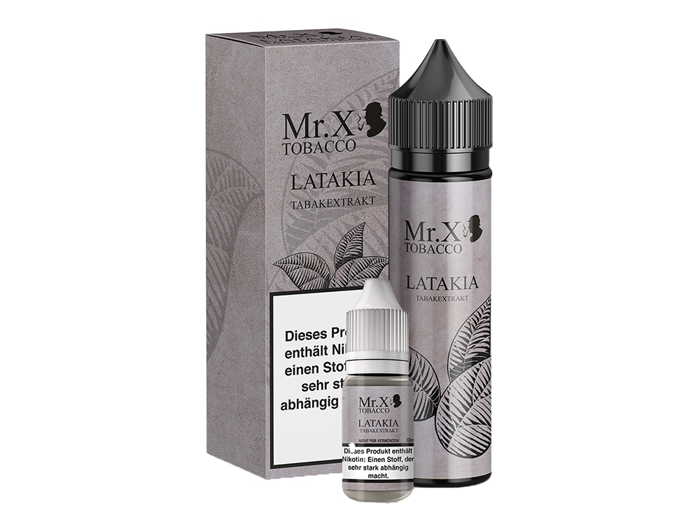 Mr. X Tobacco - Latakia - 1,5mg/ml + 60ml Leerflasche