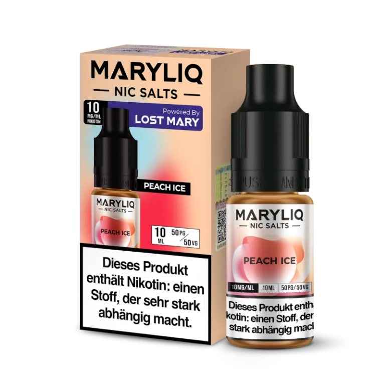 MARYLIQ - Peach Ice - Nikotinsalz Liquid 10 mg/ml