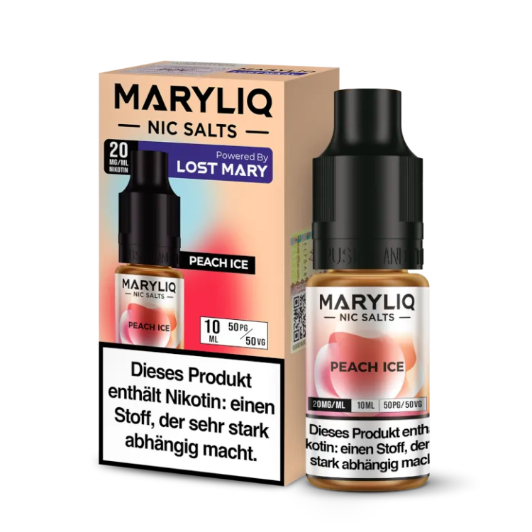 MARYLIQ - Peach Ice - Nikotinsalz Liquid 20 mg/ml