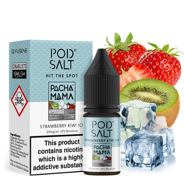 Pod Salt Fusion - Strawberry Kiwi Ice - E-Zigaretten Nikotinsalz Liquid 20mg/ml