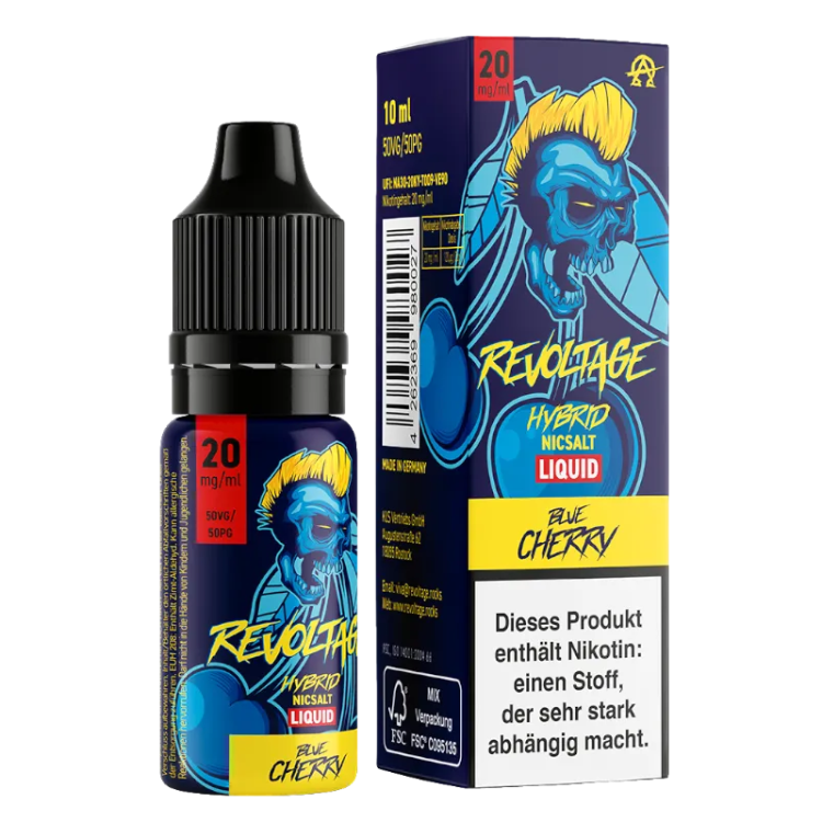 Revoltage - Blue Cherry Hybrid Nikotinsalz Liquid 20 mg/ml