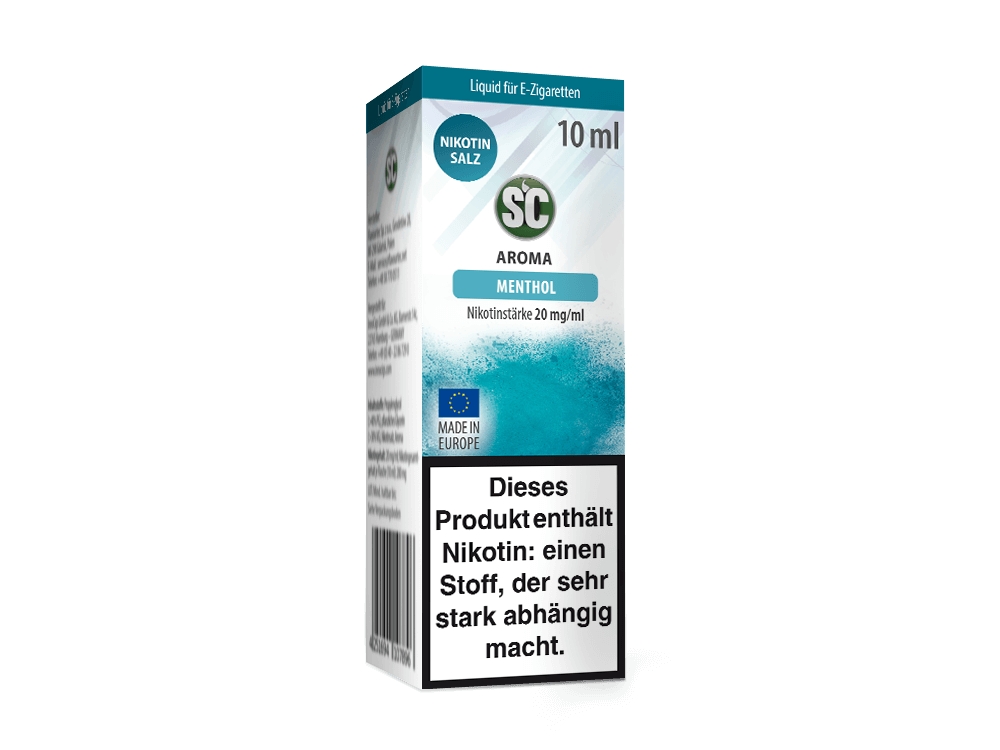 Menthol E-Zigaretten Nikotinsalz Liquid 20 mg/ml