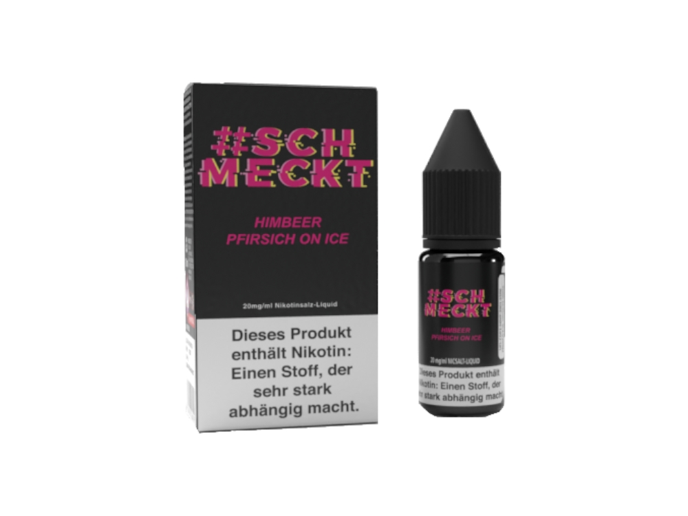 #Schmeckt - Himbeer Pfirsich on Ice - Nikotinsalz Liquid 20 mg/ml