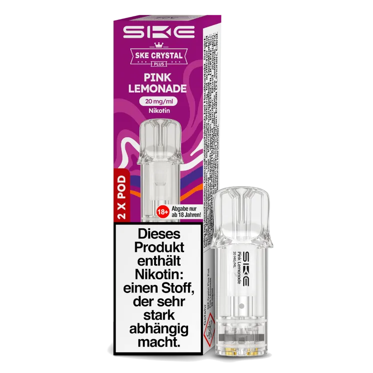 SKE - Crystal Plus Pod Pink Lemonade 20 mg/ml (2Stück pro Packung)