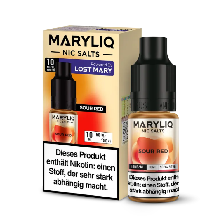 MARYLIQ - Sour Red - Nikotinsalz Liquid 10 mg/ml