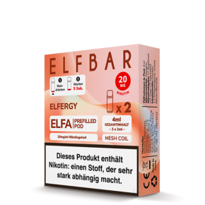 2x Elfbar ELFA CP Prefilled Pod - Elfergy 20mg