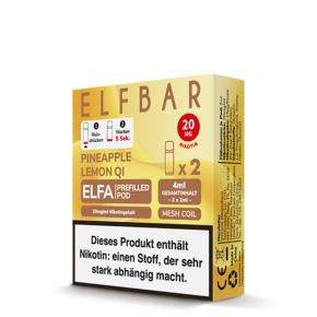 2x Elfbar ELFA CP Prefilled Pod - Pineapple Lemon Qi 20mg
