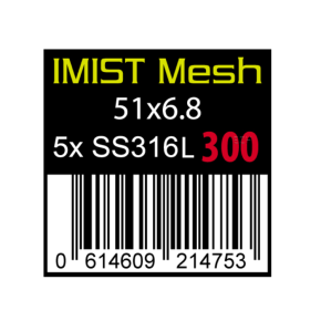 5x IMIST DL Prebuilt SS316 Mesh 300 Coil Wickeldraht