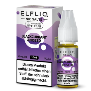 ELFLIQ - Blackcurrant Aniseed - Nikotinsalz Liquid 10 ml
