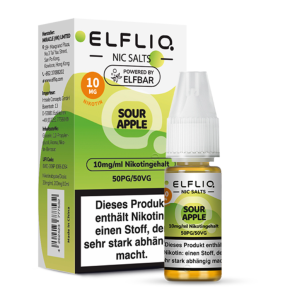 ELFLIQ - Sour Apple - Nikotinsalz Liquid 10 ml