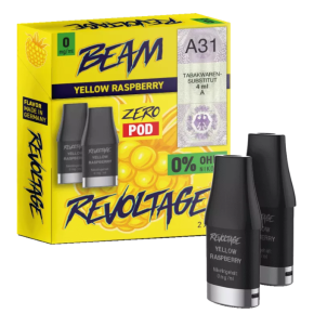 Revoltage - Beam Pod Yellow Raspberry (2Stück pro Packung) 20 mg