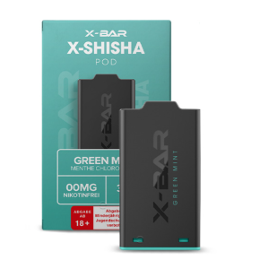 X-Shisha  by  X-Bar  Pod  -  Green  Mint  0mg